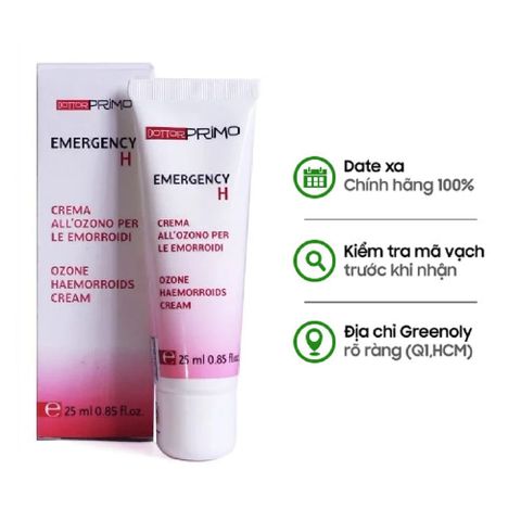 Dottor Primo Kem Bôi Hỗ Trợ Cải Thiện Trĩ Emergency H 25ml