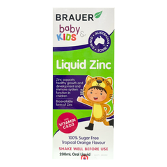 Brauer Nước Uống Bổ Sung Kẽm Cho Bé Trên 1 Tuổi Liquid Zinc 200ml