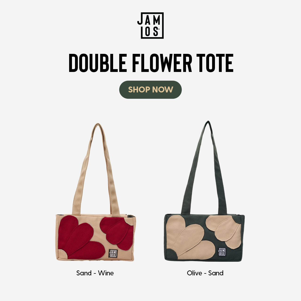 Double Flower Totebag