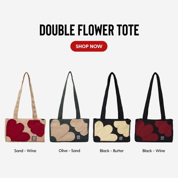 Double Flower Totebag