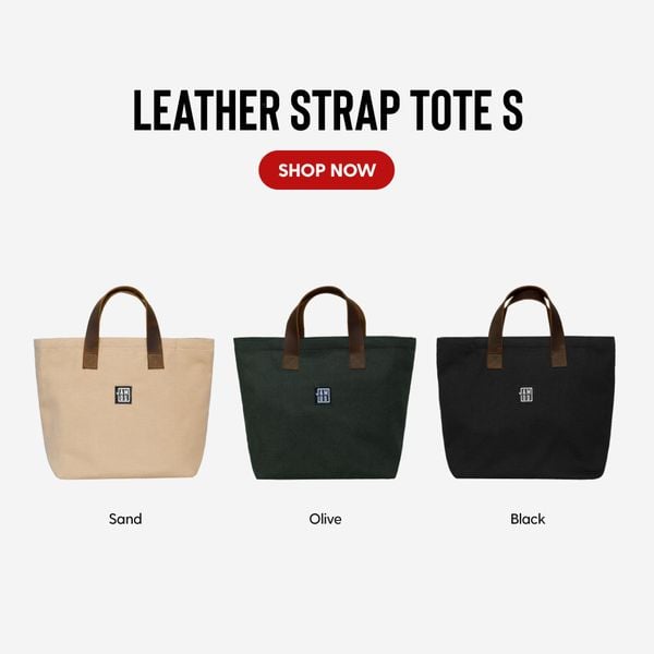 Leather Strap Tote S