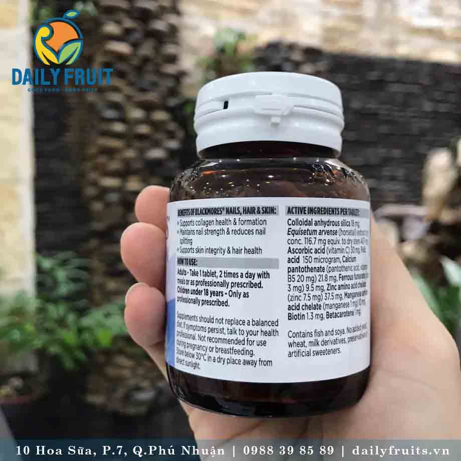 Blackmores Nail, Hair and Skin Úc - 60 viên – DAILYFRUIT - Quà Tặng Cao Cấp Blackmores Nail, Hair and Skin Úc - 60 viên – DAILYFRUIT - Quà Tặng Cao Cấp