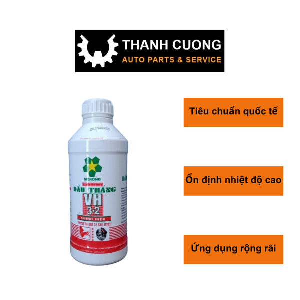  Dầu phanh, Dầu thắng Mekong VH 3-2 gia tăng độ an toàn cho hệ thống phanh (Chai 1kg) - CS0000024 