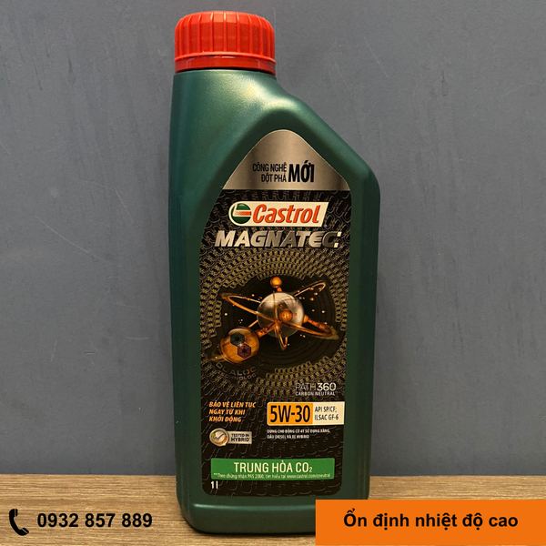  Dầu Nhờn, Nhớt Máy Động Cơ Ô tô, Xe Máy Chạy 10000 Km...Thương Hiệu CASTROL MAGNATEC 5W-30 Bình 1lít ( Hàng Chính Hãng) 