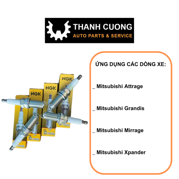  Bugi Đánh Lửa Xe MITSUBISHI XPANDER, ATTRAGE, MIRAGE, GRANDIS..Loại Xịn NGK Chân Bạch Kim Platinium (MÃ:LFR5AGP ) 