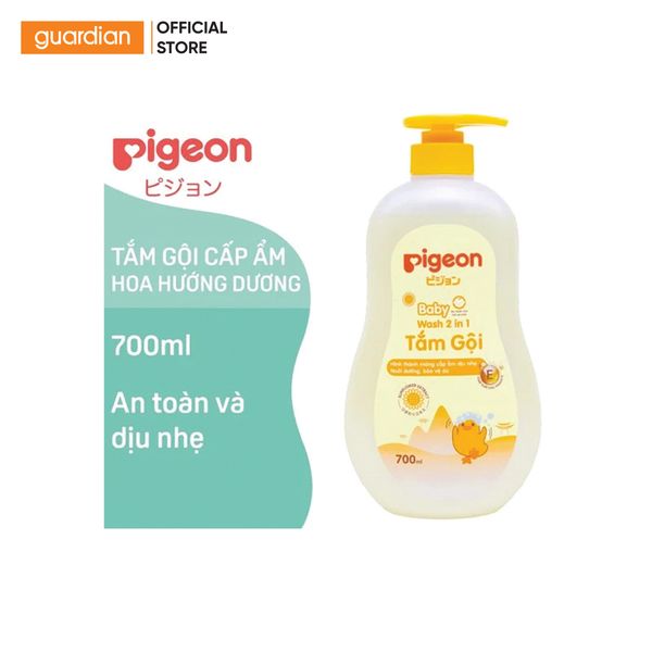 Dầu Tắm Gội 2In1 Hoa Hướng Dương Pigeon 700Ml