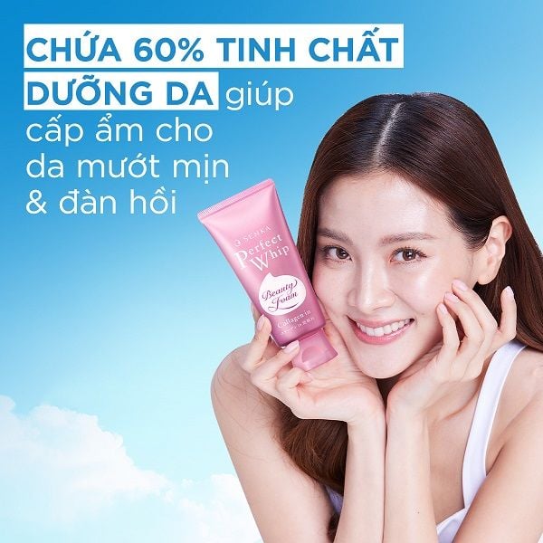 Sữa Rửa Mặt Senka Perfect Whip Collagen In Ẩm Mịn Và Săn Chắc Da (120g Guardian Việt Nam