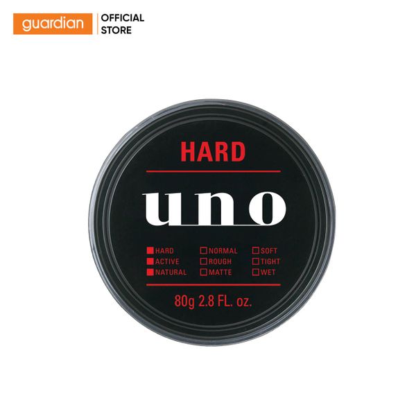 Sáp Vuốt Tóc Tạo Kiểu Giữ Nếp Tự Nhiên Uno Hybrid Hard 80Gr