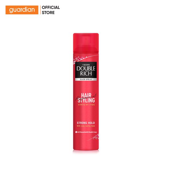 Keo Tạo Kiểu Tóc Dạng Xịt Double Rich Hair Styling Strong Hold Giữ Nếp Tóc Nhiều Giờ 170ml