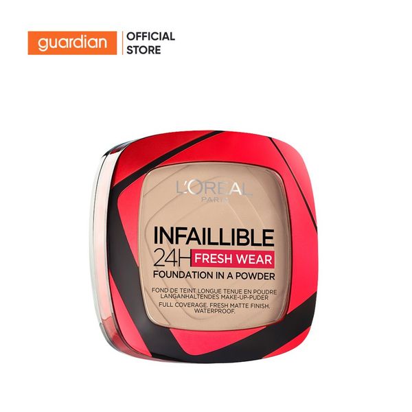 Phấn Nền Dạng Nén L'Oreal Paris Infallible 24H Fresh Wear Foundation In A Powder 120 Vanilla Tông Tự Nhiên 9g