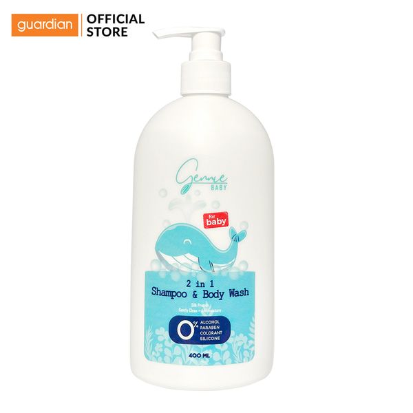 Tắm Gội Gennie Baby 2In1 For Baby 400Ml