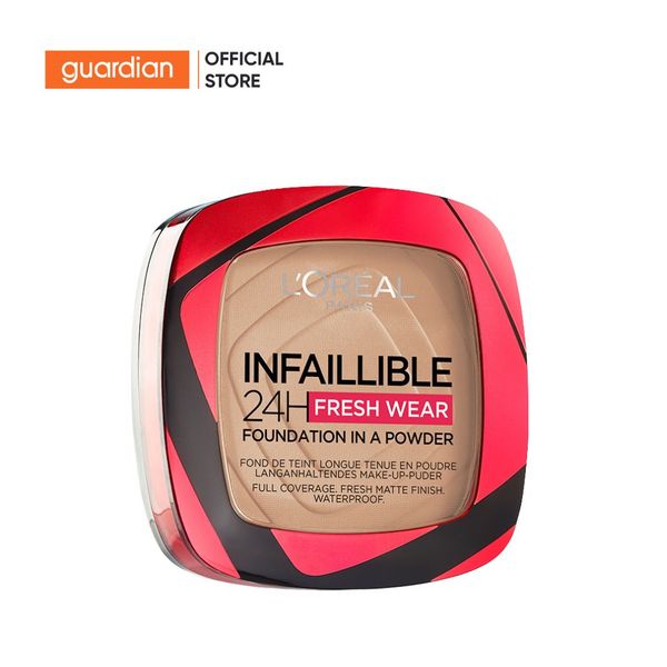 Phấn Nền Dạng Nén L'Oreal Paris Infallible 24H Fresh Wear Foundation In A Powder 130 True Beige Tông Trung Bình 9g