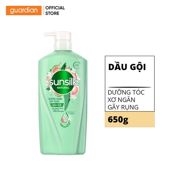 Dầu Gội Dưỡng Tóc, Giảm Gãy Rụng Sunsilk Natural 650gr