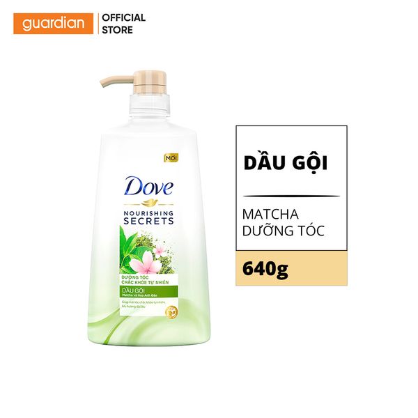 Dầu Gội Dưỡng Tóc Chắc Khỏe Tự Nhiên Dove Hương Matcha Và Hoa Anh Đào 640g