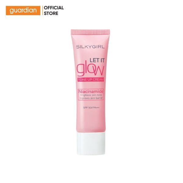 Kem Lót Nâng Tông Silkygirl Let It Grow Tone Up Cream SPF 50/PA+++ 25Ml