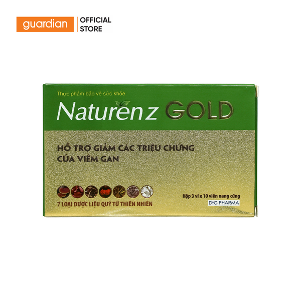 Thực Phẩm Bảo Vệ Sức Khỏe Viên Uống Giải Độc Gan Naturenz Gold Hộp 30 Viên