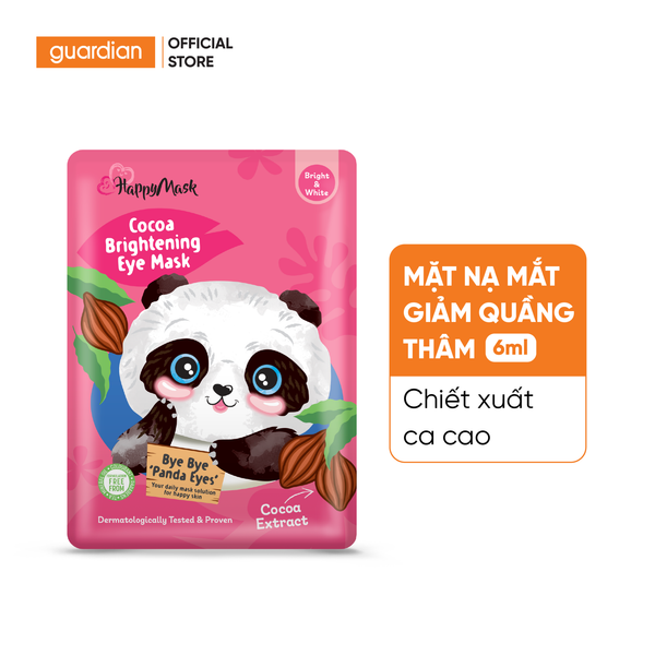 Mặt Nạ Mắt Cacao Hỗ Trợ Dưỡng Sáng Da Happy Mask Cocoa Brightening Eye Mask 6Ml