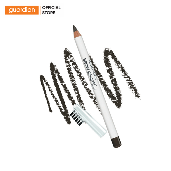 Chì Kẻ Mày Silkygirl Brow Shaper Pencil 01 Grey Màu Xám 1,14Gr