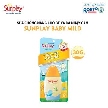  Sữa Chống Nắng Cho Bé Và Da Nhạy Cảm Sunplay Baby Mild SPF35/PA++ 30Gr 