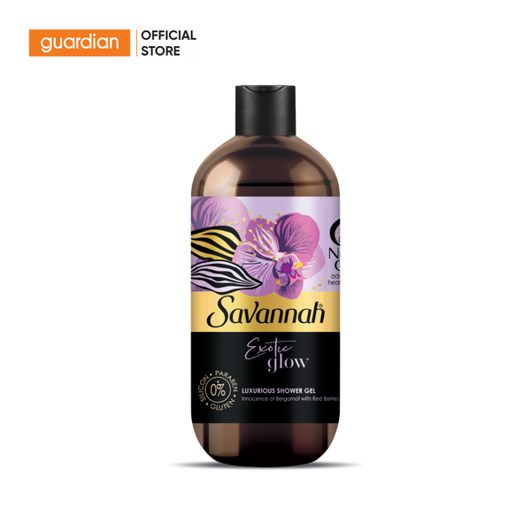 Sữa Tắm Hương Nước Hoa Giúp Nuôi Dưỡng Làn Da Savannah Shower Gel Exotic Glow Hương Cam Bergamot 500ml