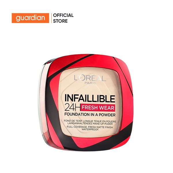 Phấn Nền Dạng Nén L'Oreal Paris Infallible 24H Fresh Wear Foundation In A Powder 20 Ivory Tông Da Sáng 9g