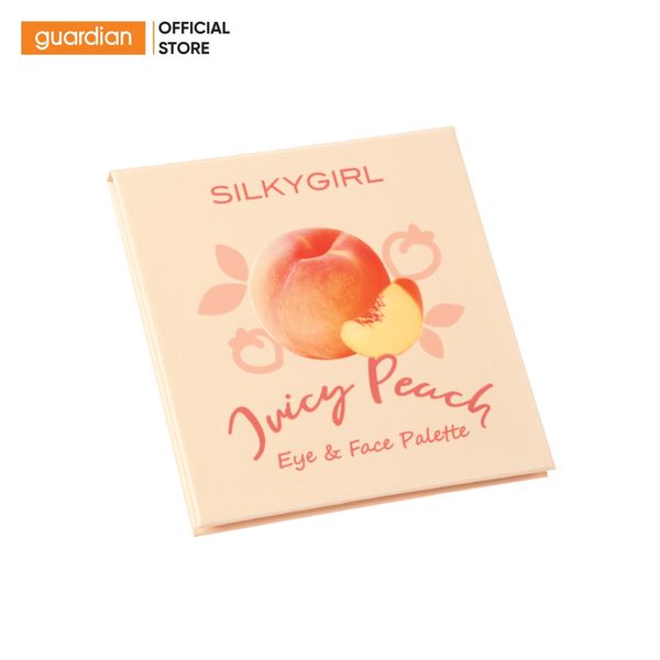Bảng Phấn Mắt & Mặt Silkygirl Juicy Peach Eye & Face Palette 12,6G