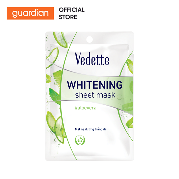 Mặt Nạ Giấy Dưỡng Giúp Hỗ Trợ Sáng Da Nha Đam Vedette 22Ml
