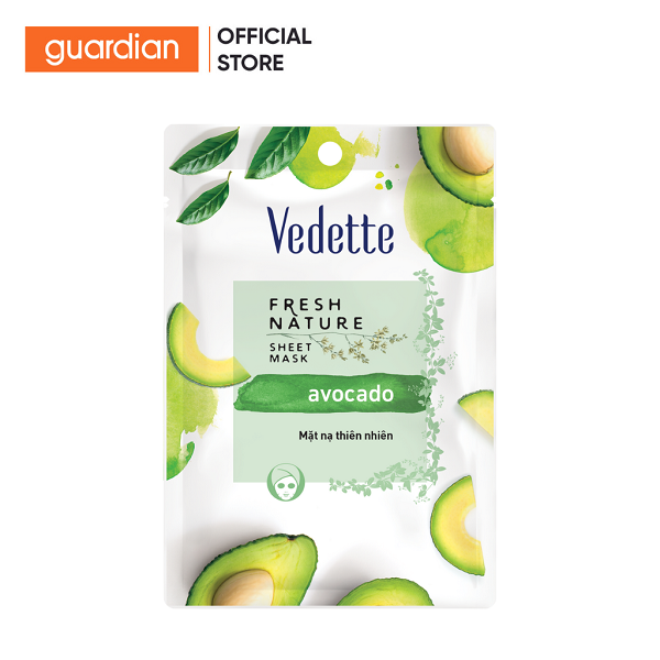 Mặt Nạ Thiên Nhiên Bơ Vedette 22Ml