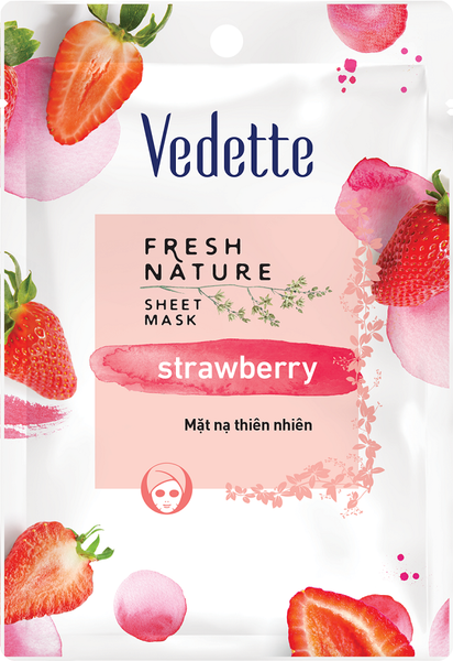 Mặt Nạ Thiên Nhiên Dâu Vedette 22Ml
