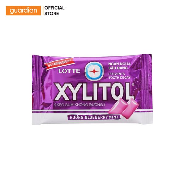 KẹO Gum Không ĐườNg Hương Blueberry Mint Xylitol Lotte 11,6Gr