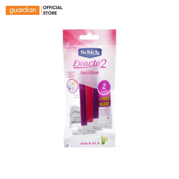 Dao Cạo Dùng Một Lần Dành Cho Nữ Exacta 2 Sensitive Schick 3 Cây