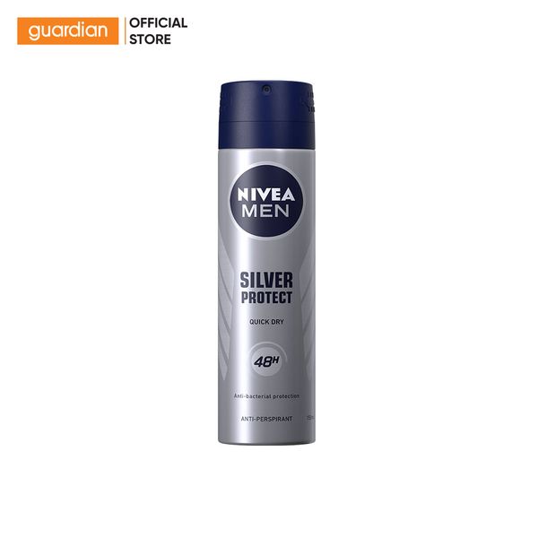 Xịt Khử Mùi Silver Protect Phân Tử Bạc Nivea Men 150Ml