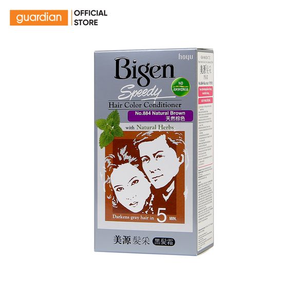 Thuốc Nhuộm Tóc Bigen Speedy Hair Color Conditioner 884 Màu Nâu Nhạt 80Gr