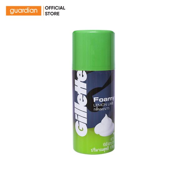 Bọt Cạo Râu Hương Chanh Foamy Lemon Lime Gillette 175Gr