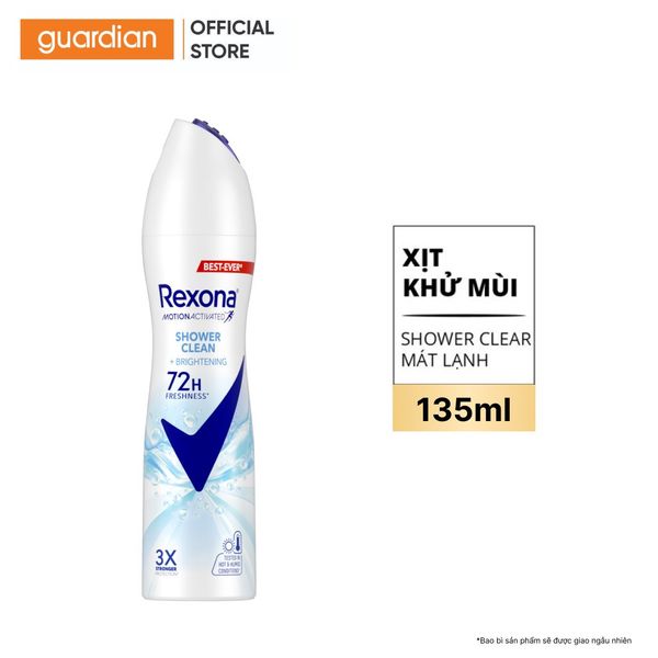 Xịt Khử Mùi Cho Nữ Shower Clean Rexona 135Ml