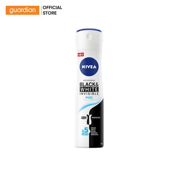 Xịt Khử Mùi Nữ Black&White Nivea 150Ml