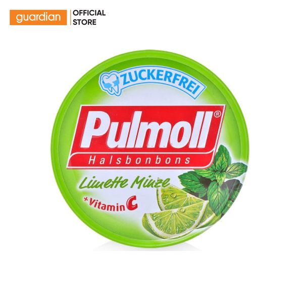 Kẹo Ngậm Không Đường Vị Chanh Muối Pulmoll 50Gr