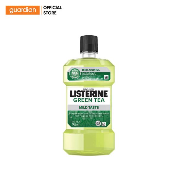 Nước Súc Miệng Trà Xanh Natural Green Tea Zero Alcohol Listerine 250Ml