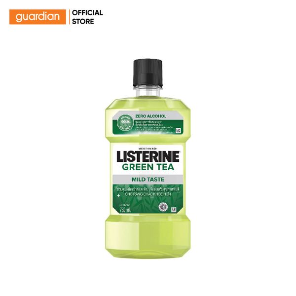 Nước Súc Miệng Trà Xanh Listerine Natural Greentea Zero Alcohol Listerine 750Ml