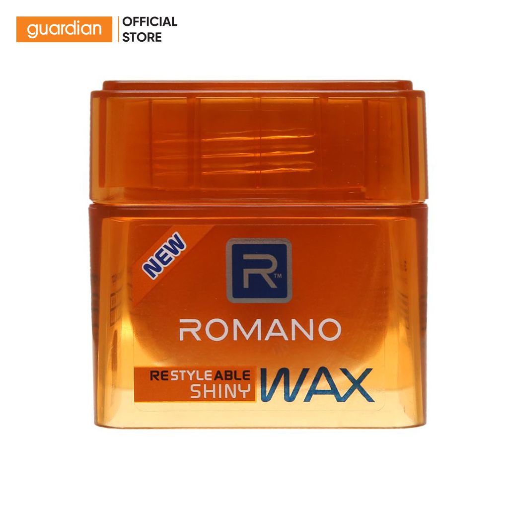 Sáp vuốt tóc nam ROMANO đen 68gr  GelWax tạo kiểu tóc  TheFaceHoliccom