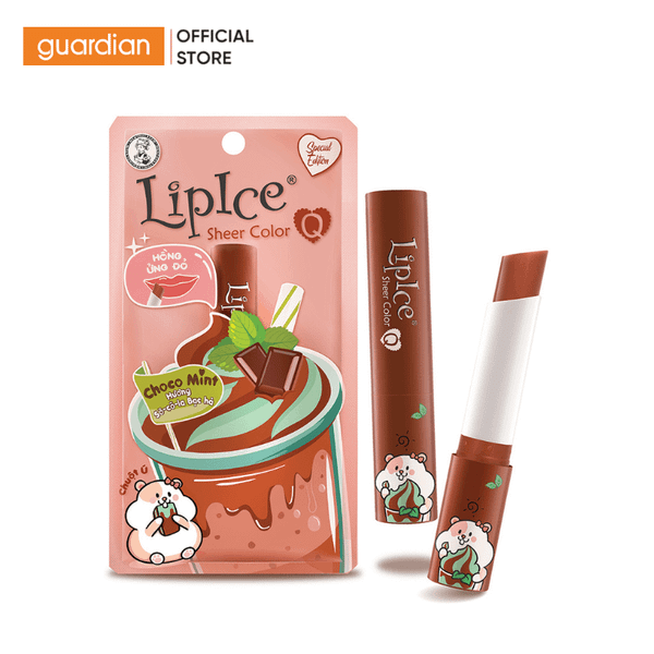 Son Dưỡng Có Màu Lipice Sheer Color Q Choco Mint Hồng Ửng Đỏ 2,4Gr