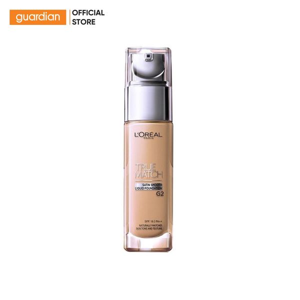 Kem Nền L'Oreal True Match Spf16 Pa+++ #G2 Gold Porcelain Tự Nhiên 30Ml