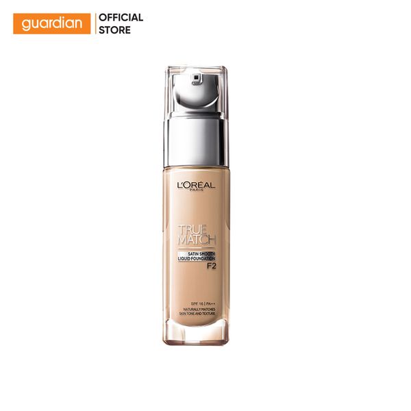 Kem Nền L'Oreal True Match SPF16 PA+++ #F2 Rose Porcelain Tự Nhiên 30Ml