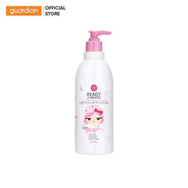 Sữa Tắm Giúp Hỗ Trợ Sáng Da Ready 2 White One Day Whitener Body Cleanser Cathy Doll 450Ml