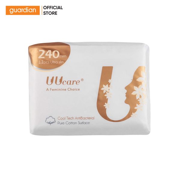 Băng Vệ Sinh Uucare Ban Đêm Cool Tech 24Cm 12 Miếng