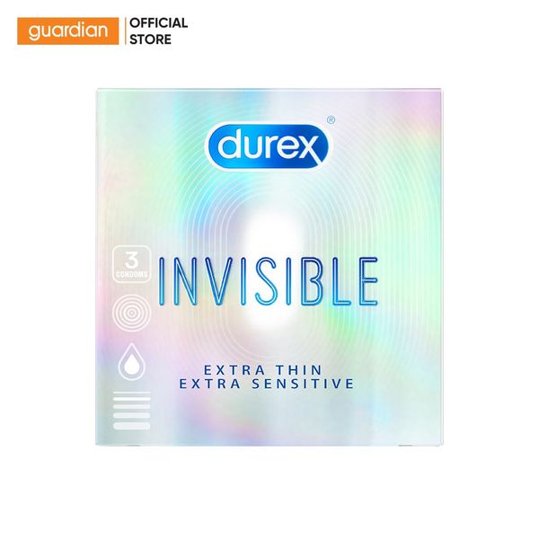 Bao Cao Su Invisible 52Mm Durex 3 Cái