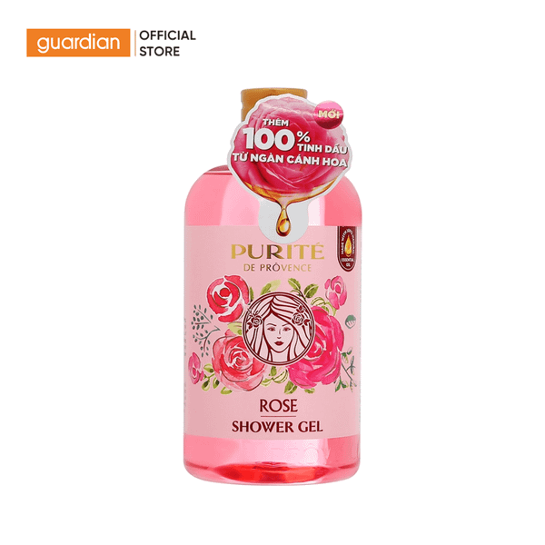 Sữa Tắm Thiên Nhiên Purite Rose Hương Hoa Hồng 500ml