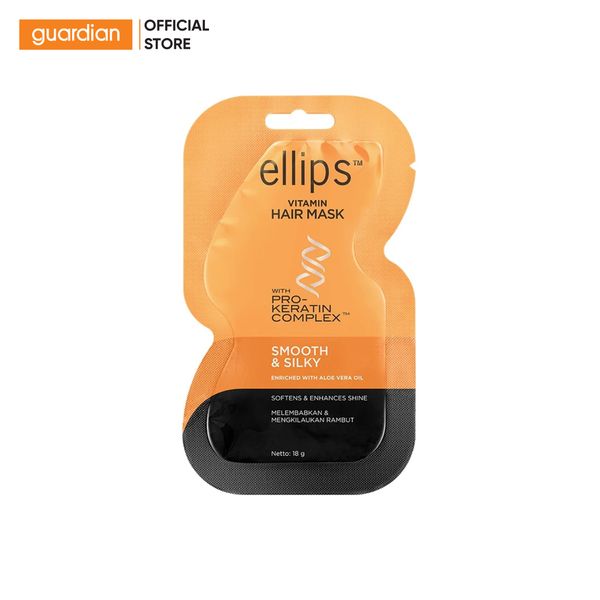 Kem Ủ Tóc Mềm Mượt Óng Ả Ellips Vitamin Hair Mask Pro-Keratin Smooth & Silky 18gr