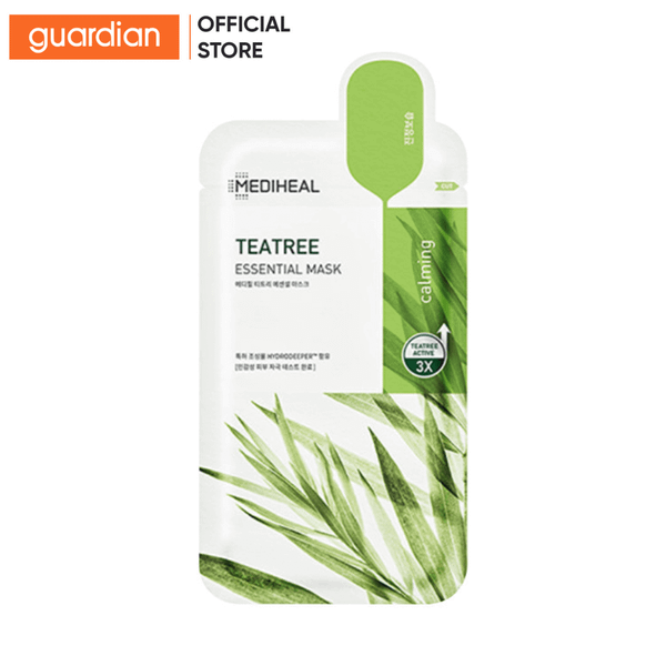 Mặt Nạ Chứa Tinh Chất Trà Xanh Ngăn Ngừa Mụn Teatree Care Solution Essential Mask Ex Mediheal 24Ml