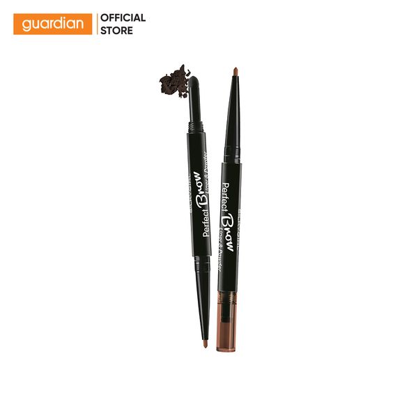 Chì Định Hình Mày 2 Đầu Silkygirl Perfect Brow Liner & Powder 01 Natural Brown 0,5Gr